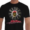 Camiseta - Air Race - Piloto Caveira Hélice Girando Alta Velocidade Capacete Tribal Fogo