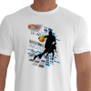 Camiseta - Basquete - Jogo de Basket Jogadores Efeito Luzes Branca