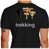 Camiseta - Trekking - Trekkeiro na Caminhada Placas Indicando Costas Preta