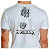 Camiseta - Trekking - Pegada Bota Costas Branca