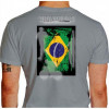 Camiseta - Triatlhon - Competidores Triatletas Brasil Costas Cinza