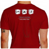 Camiseta - Triatlhon - A Dor Purifica a Alma Flores Triatletas Costas Vermelha
