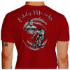 Camiseta - Ciclismo - Ciclista Lenda Eddy Merckx Competindo Costas Vermelha