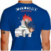 Camiseta - Ciclismo - Ciclista Concentração Prova Frase Mens Sana in Corpore Sano Costas Azul