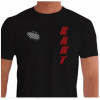 Camiseta - Kart - Bandeirada Chegada Piloto Cartismo Frase Drive, Hard & Fast Frente