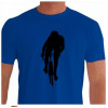 Camiseta - Ciclismo - Ciclista Fuga Deixando o Pelotão Frente Azul