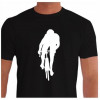 Camiseta - Ciclismo - Ciclista Fuga Deixando o Pelotão Frente Preta