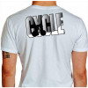 Camiseta - Ciclismo - Texto Cycle Ciclista Tentando Fuga Torcendo o Cabo Costas Branca