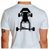 Camiseta - Kart - Kartismo Chassis Costas Branca