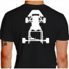 Camiseta - Kart - Kartismo Chassis Costas Preta