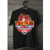 Camiseta - Triatlhon - Imagem Triatletas Frase Se Você não Lutar por Alguma Coisa, Será Vencido por Qualquer Coisa Costas Preta