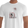 Camiseta - Beisebol - Rebatedor Estampa com Efeito Branca