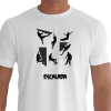 Camiseta - Escalada - Movimentos Escaladores Artificial e Livre Branca