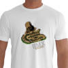 Camiseta - BMX Racing - Pista Piloto Capacete Efeito Sombra Bike Corrida Lisa Branca