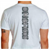 Camiseta - Ciclismo - Texto Marca de Pneu Biker com a Magrela Tribal Costas Branca