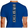 Camiseta - Ciclismo - Texto Marca de Pneu Biker com a Magrela Tribal Costas Azul