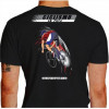 Camiseta - Ciclismo - Velódromo Ciclismo em Pista Seu Corpo Rasgando o Ar Costas Preta