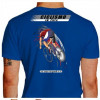 Camiseta - Ciclismo - Velódromo Ciclismo em Pista Seu Corpo Rasgando o Ar Costas Azul