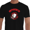 Camiseta - Beisebol - Ilustração Bola Efeito Baseball Preta