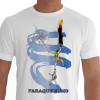 camiseta thes paraquedismo - branca