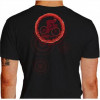 Camiseta - Ciclismo - Ilustração Ciclista Frase Running My Troubles Away Costas Preta