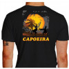 Camiseta - Capoeira - Roda de Capoeira Pôr do Sol Fuga Aú Lisa Costas Preta