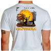 Camiseta - Capoeira - Roda de Capoeira Pôr do Sol Fuga Aú Lisa Costas Branca
