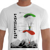 camiseta zrma paraquedismo - branca
