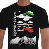 camiseta zrma paraquedismo - preta