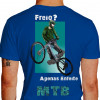 camisetas freio mountain bike - azul