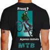 camisetas freio mountain bike - preta
