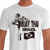 Camiseta de Muay Thai Chute Lateral Tip Kang - Branca
