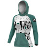 Camiseta com capuz hardy protection Pintado Verde - PESCA ESPORTIVA DRYUV50