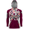Camiseta com capuz hardy protection Tucunaré Vinho - PESCA ESPORTIVA DRYUV50