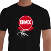 Camiseta - BMX Racing - Corrida Dois Pilotos Catraca Pedal Preta