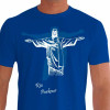 Camiseta - Parkour - Cristo Redentor Sombra Jump Traceur Rio de Janeiro PK - AZUL