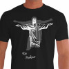 Camiseta - Parkour - Cristo Redentor Sombra Jump Traceur Rio de Janeiro PK - PRETA