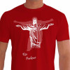 Camiseta - Parkour - Cristo Redentor Sombra Jump Traceur Rio de Janeiro PK - VERMELHA