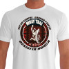 Camiseta de Muay Thai Desistir Nunca - Branca