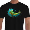 Camiseta Casual Dourado do Mar Comics