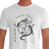 Camiseta de Muay Thai Dragon Joelhada - Branca