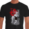 Camiseta de Muay Thai Força de Dragão - Preta