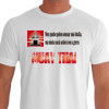 Camiseta de Muay Thai Frase - Branca