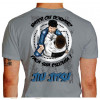 Camiseta - Jiu-Jitsu - Bater ou Dormir Faça sua Escolha Lisa Costas Cinza