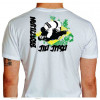 Camiseta - Jiu-Jitsu - Combate na Arte da Bandeira do Brasil Costas Branca