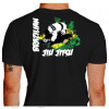 Camiseta - Jiu-Jitsu - Combate na Arte da Bandeira do Brasil Costas Preta