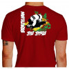 Camiseta - Jiu-Jitsu - Combate na Arte da Bandeira do Brasil Costas Vermelha