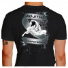 Camiseta - Jiu-Jitsu - Competidor Finalizando Oponente Costas Preta