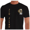Camiseta - Jiu-Jitsu - Lutador Posição Seiza Kanji Tatame Frente