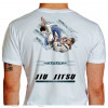 Camiseta - Jiu-Jitsu - Na Essência Somos Iguais nas Diferenças nos Respeitamos Lisa Costas Branco
